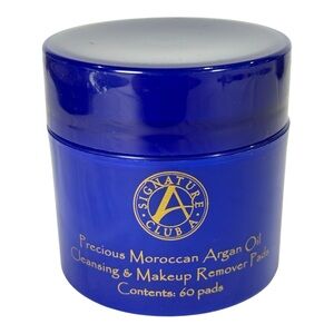 Signature Club A Moroccan Argan Oil Cleansing & Makeup Remover Pads 60 Pads New
